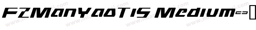FZManYaoTiS Medium字体转换
